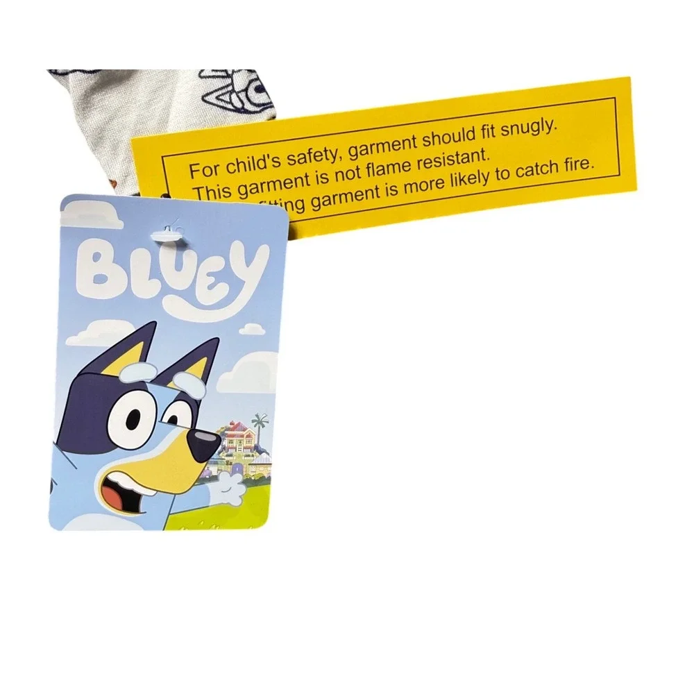 Bluey Toddler Unisex‎ 4T One Piece Pajamas Zip Front Viscose Bingo Snug Fit NWT